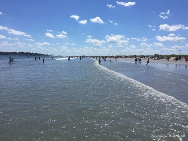 beaches near boston mbta Nahant